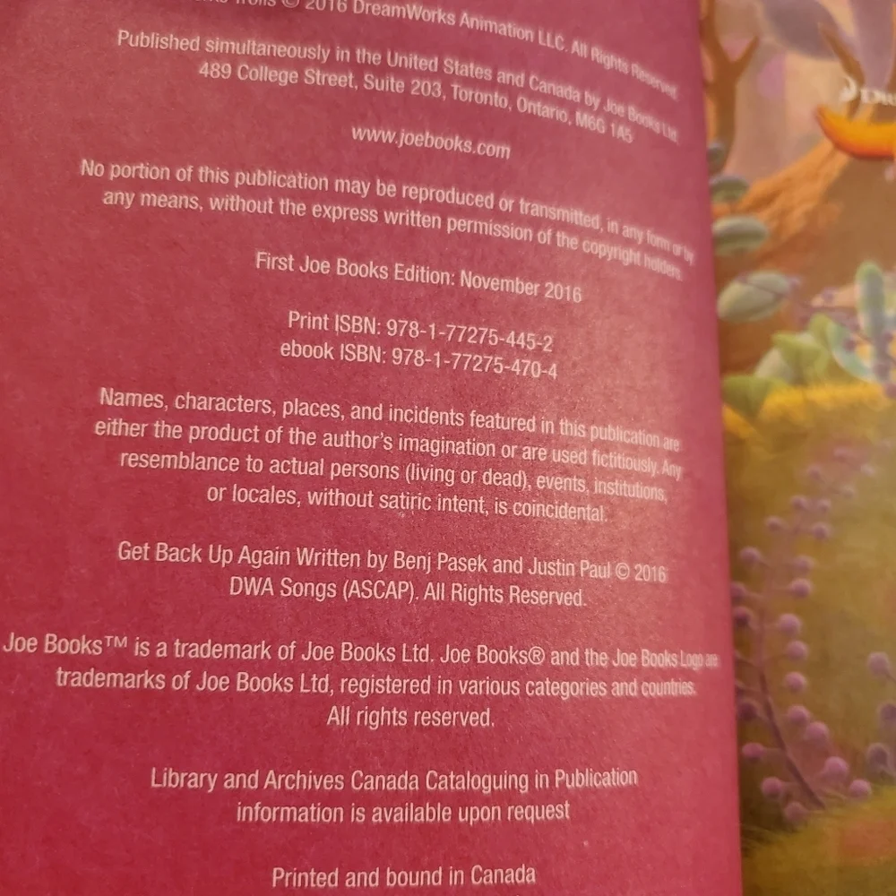 DreamWorks Trolls Cinestory Comic by DreamWorks 2016